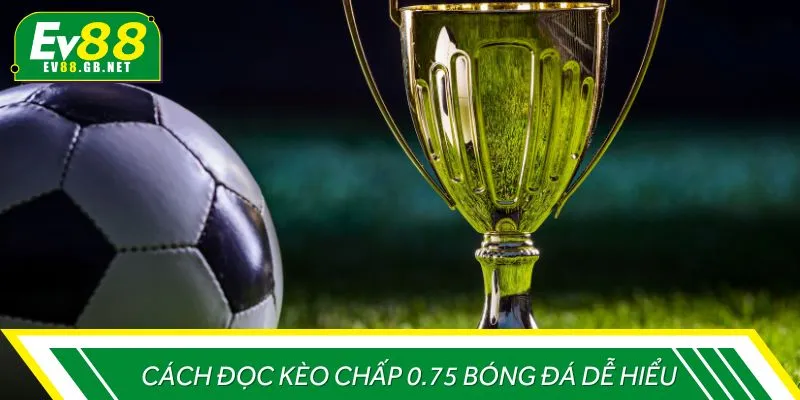 Cách đọc kèo chấp 0.75 bóng đá dễ hiểu