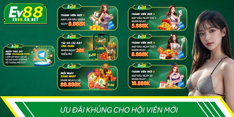 Thưởng nóng cho thành viên mới